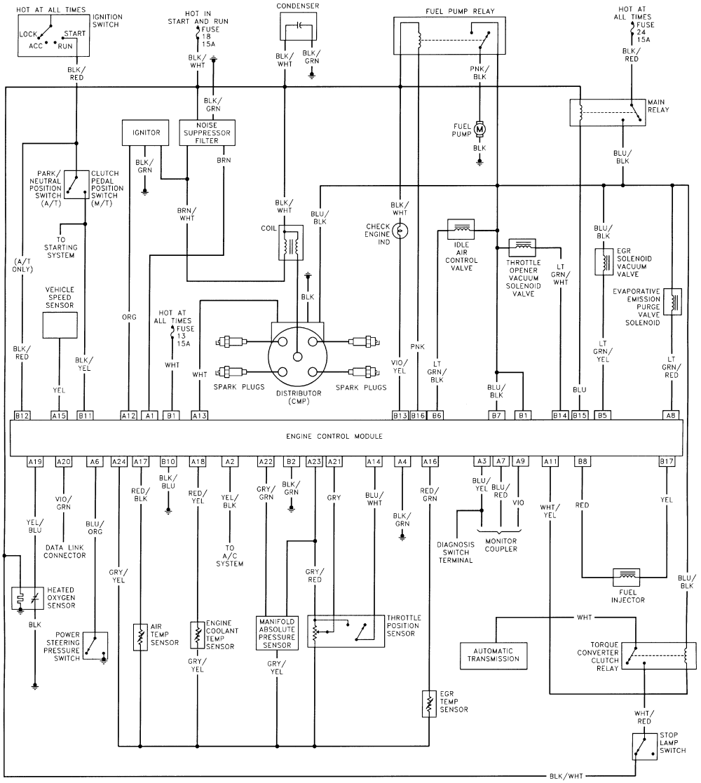 1992 Geo Prizm Engine Diagram Wiring Schematic Diagram